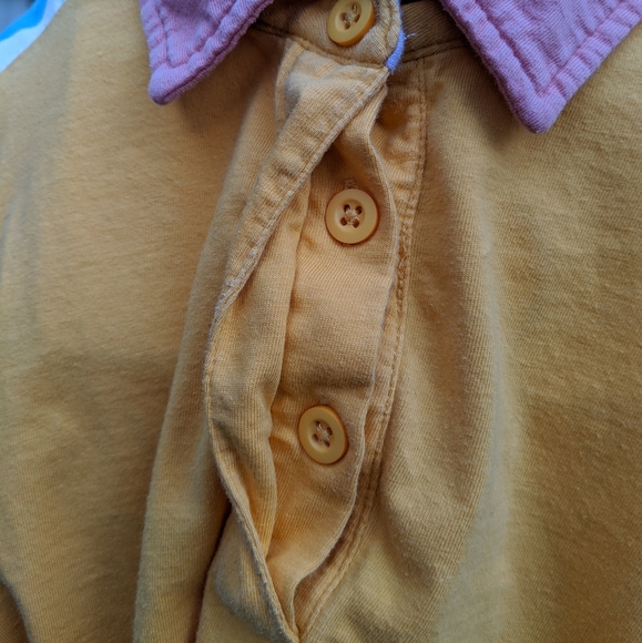 Simon's Retro Long Sleeve Collared Crop Top - Picture 5 of 11